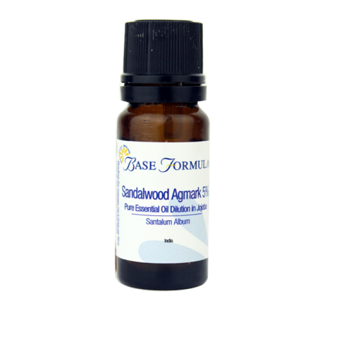 Sandalwood (Indian / Agmark) Dilution 5% in Jojoba (10ml)