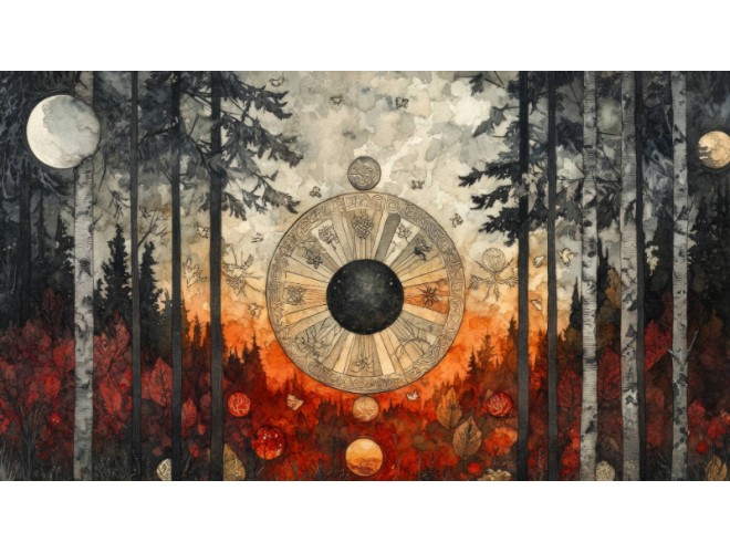 Wheel of the Year and essential oils for each Sabbat