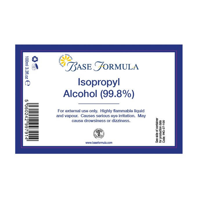 Isopropyl Alcohol 99.8% (100ml)
