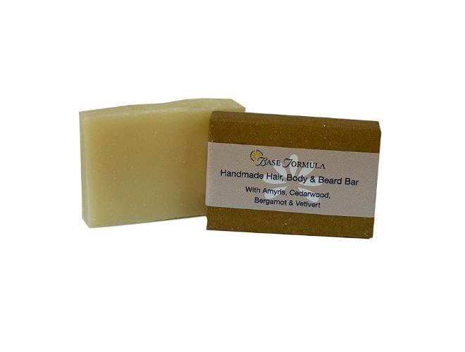 Amyris, Cedarwood, Bergamot & Vetivert Hair, Body & Beard Bar (100g)