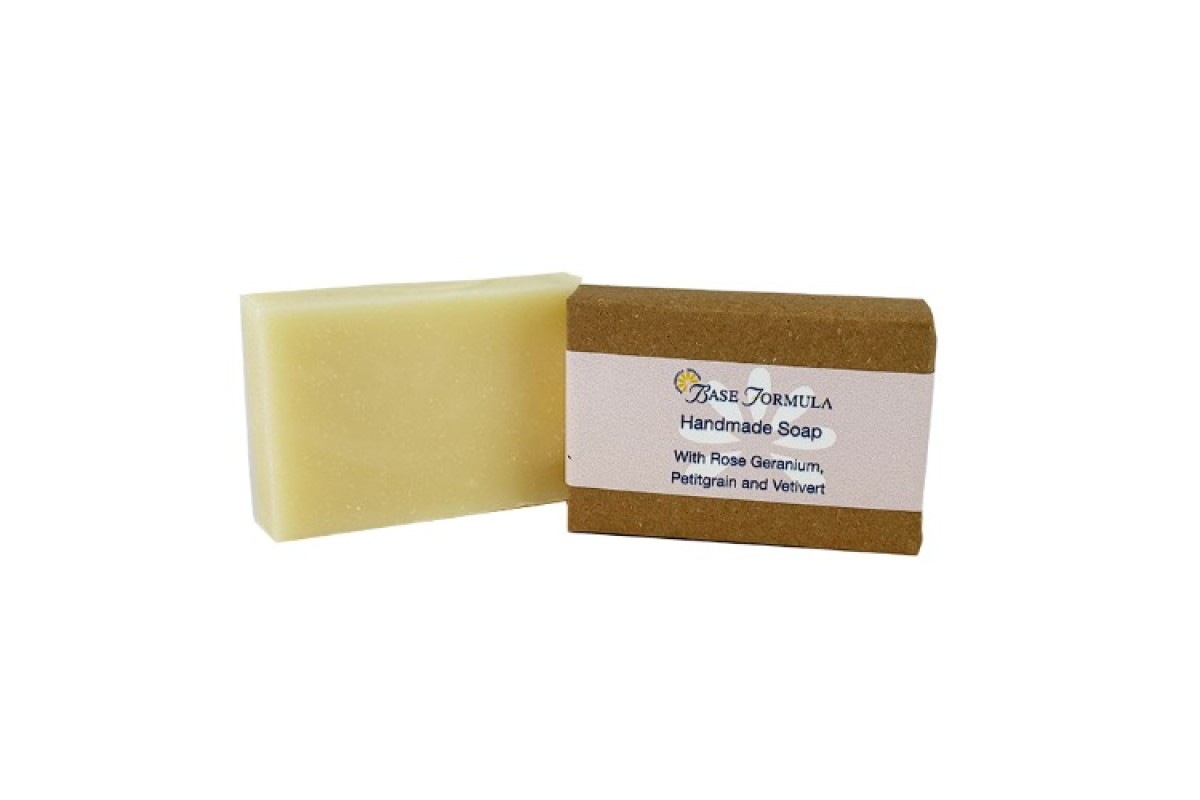 Rose Geranium Soap with Petitgrain and Vetivert (100g) Rose Geranium Soap with Petitgrain and Vetivert (100g)