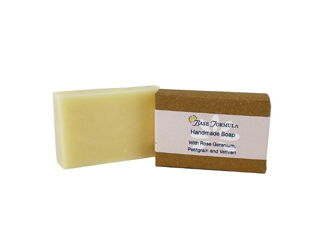 Rose Geranium Soap with Petitgrain and Vetivert (100g) Rose Geranium Soap with Petitgrain and Vetivert (100g)