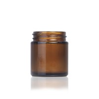 Amber Glass Cosmetic Jar 60ml (Lids EXCLUDED)