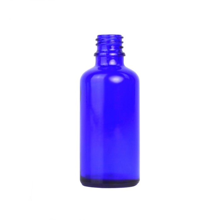 Blue Glass Dropper Bottle 100ml (Caps EXCLUDED) 