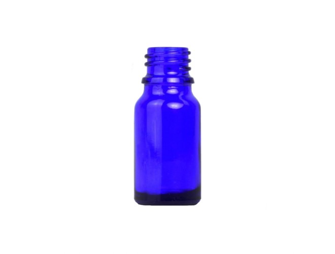 Blue Glass Dropper Bottle 10ml (Caps EXCLUDED)