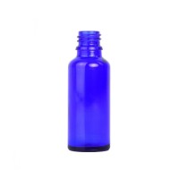 Blue Glass Dropper Bottle 30ml (Caps EXCLUDED)