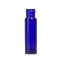 Blue Glass Rollette Bottle 10ml (Caps EXCLUDED)
