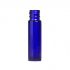 Blue Glass Rollette Bottle 10ml (Caps EXCLUDED)