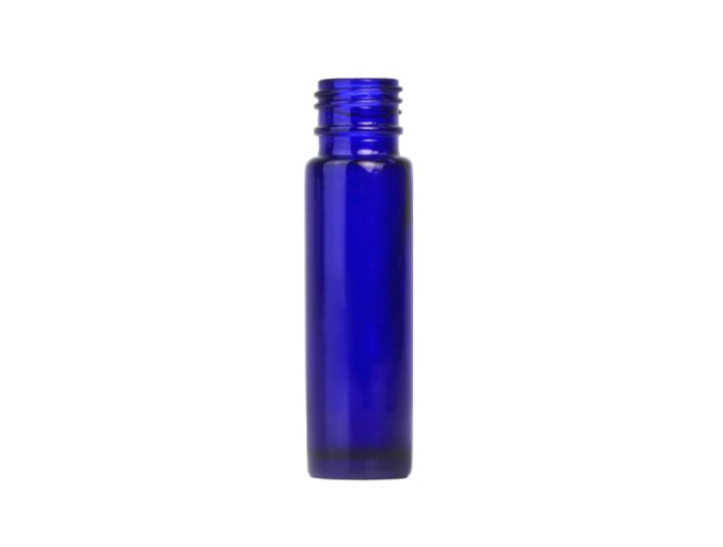 Blue Glass Rollette Bottle 10ml (Caps EXCLUDED)