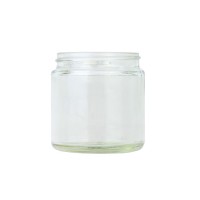 Clear Glass Cosmetic Jar 120ml (Lids EXCLUDED)