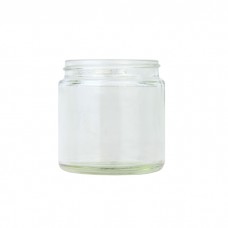 Clear Glass Cosmetic Jar 120ml (Lids EXCLUDED)