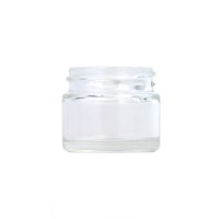 Clear Glass Cosmetic Jar 15ml (Lids EXCLUDED)