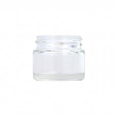 Clear Glass Cosmetic Jar 15ml (Lids EXCLUDED)