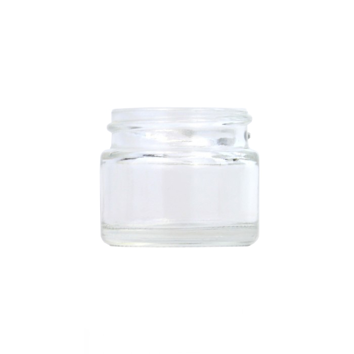 Clear Glass Cosmetic Jar 15ml (Lids EXCLUDED)