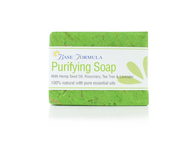 Purifying Soap with Hemp, Rosemary, & Tea Tree (100g) Purifying Soap with Hemp, Rosemary, & Tea Tree (100g)