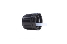 Tamper Evident Cap & Dropper (Black) for Glass Bottles (5-100ml)